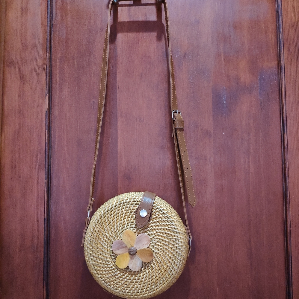 Bali Rattan wicker purse